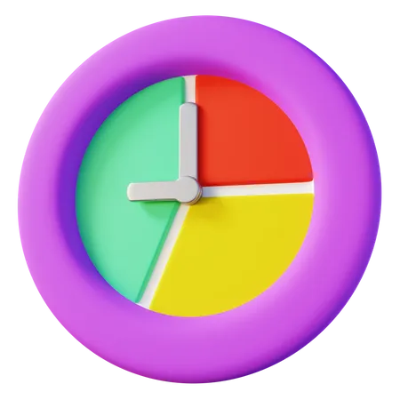 Gerenciamento de tempo  3D Icon