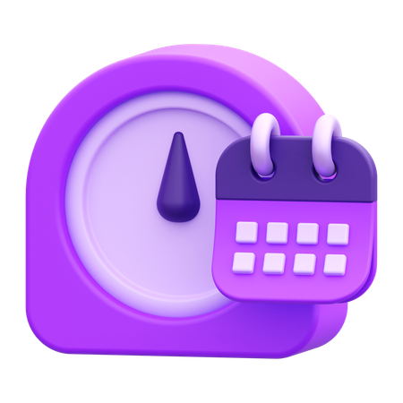 Gerenciamento de tempo  3D Icon