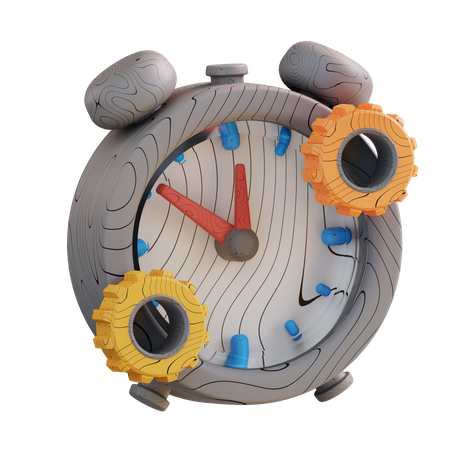 Gerenciamento de tempo  3D Icon