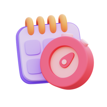 Gerenciamento de tempo  3D Icon