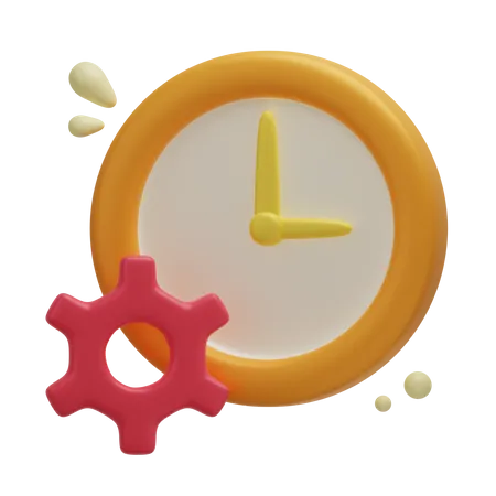 Gerenciamento de tempo  3D Icon