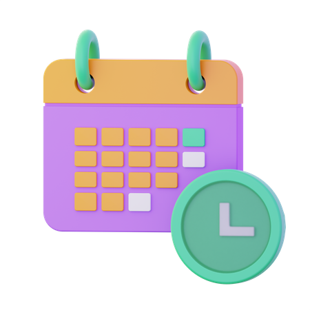 Gerenciamento de tempo  3D Icon
