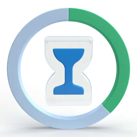 Gerenciamento de tempo  3D Icon