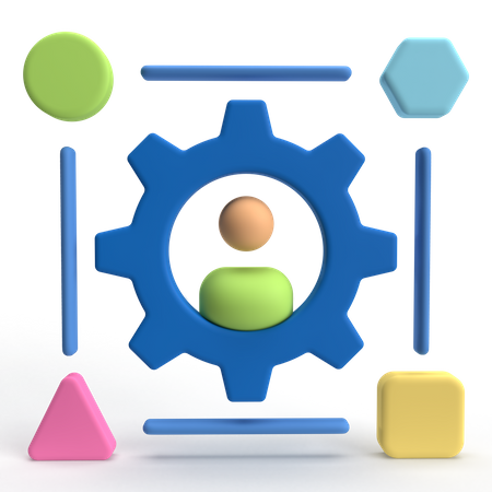 Gerenciamento de usuários  3D Icon