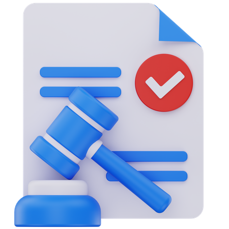 Gerichtsurteil  3D Icon