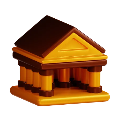 Gerichtsgebäude  3D Icon