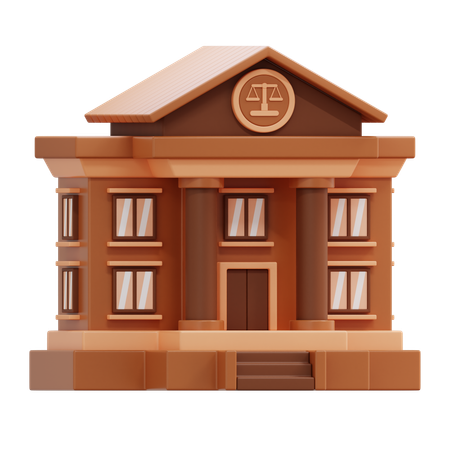 Gerichtsgebäude  3D Icon