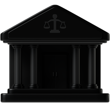 Gerichtsgebäude  3D Icon