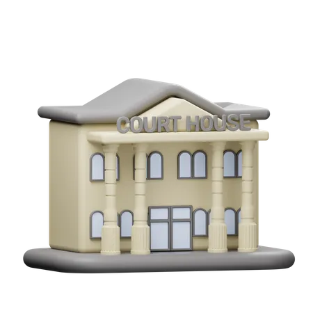 Gerichtsgebäude  3D Illustration