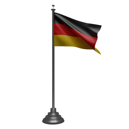 German Flag  3D Illustration