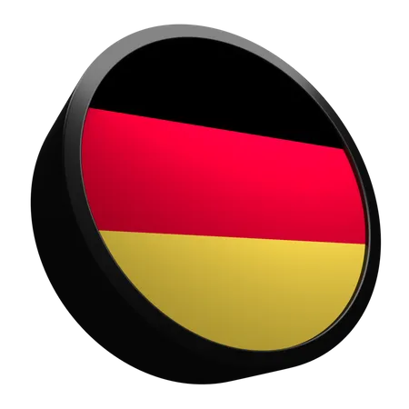 Germany Flag Icon With 3 D 3D Flag