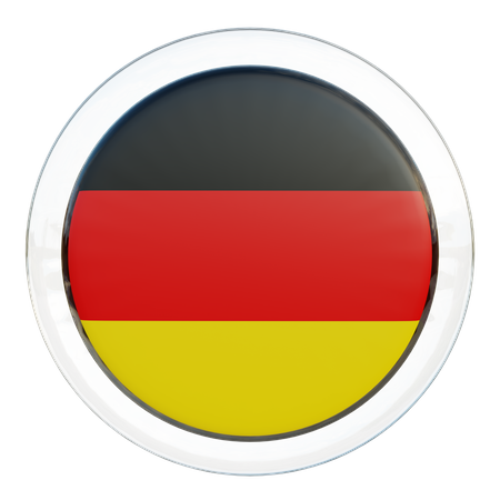 Germany Flag Glass  3D Flag