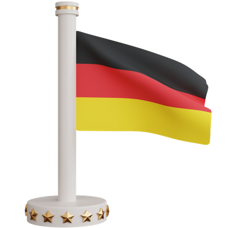 Germany National Flag  3D Icon