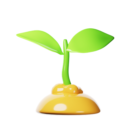 Plante germée  3D Icon