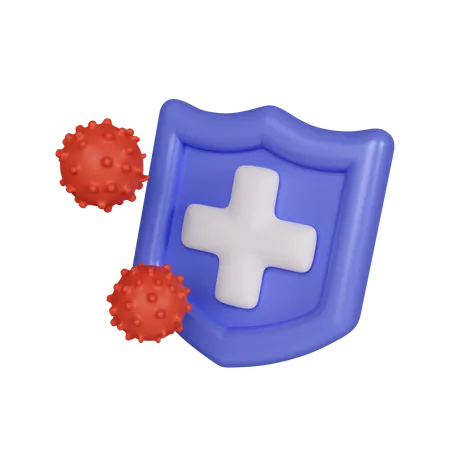 Germs Protection  3D Icon