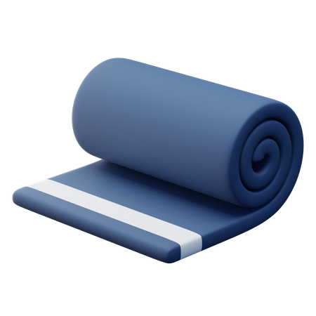 Gerolltes Fitnesshandtuch  3D Icon