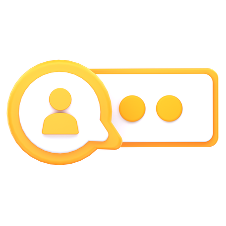 Geschäftschat  3D Icon