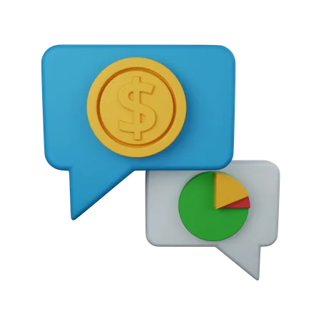 Geschäftschat  3D Icon