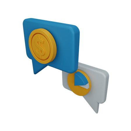 Geschäftschat  3D Icon