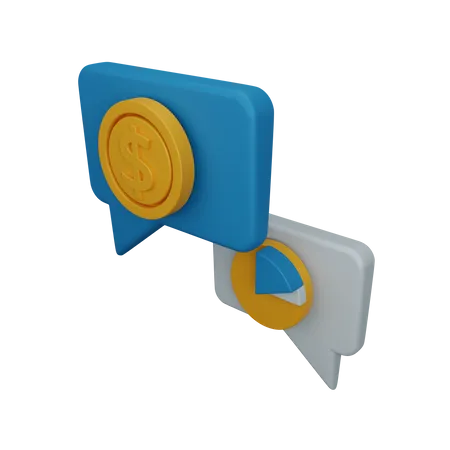 Geschäftschat  3D Icon