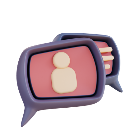 Geschäftschat  3D Icon