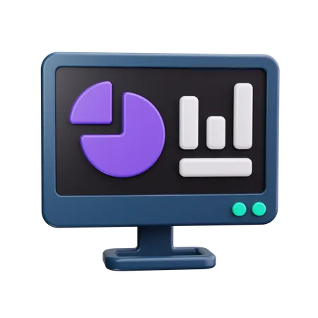 Wirtschaftsanalyse  3D Icon