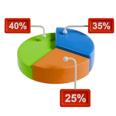 Wirtschaftsanalyse  3D Icon