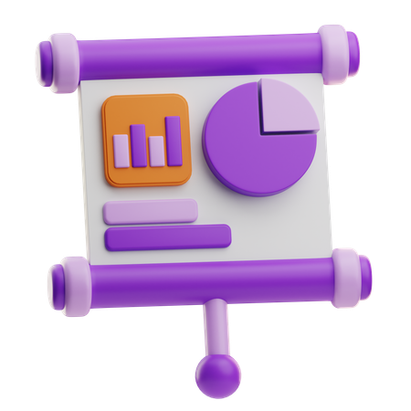 Wirtschaftsanalyse  3D Icon