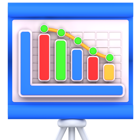 Wirtschaftsanalyse  3D Icon