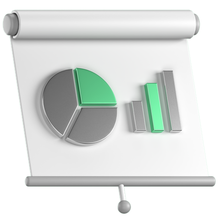 Wirtschaftsanalyse  3D Icon