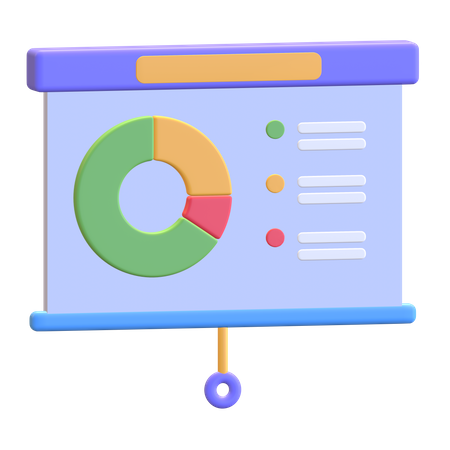 Wirtschaftsanalyse  3D Illustration