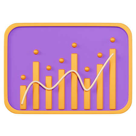 Wirtschaftsanalyse  3D Icon