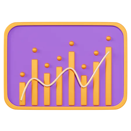 Wirtschaftsanalyse  3D Icon