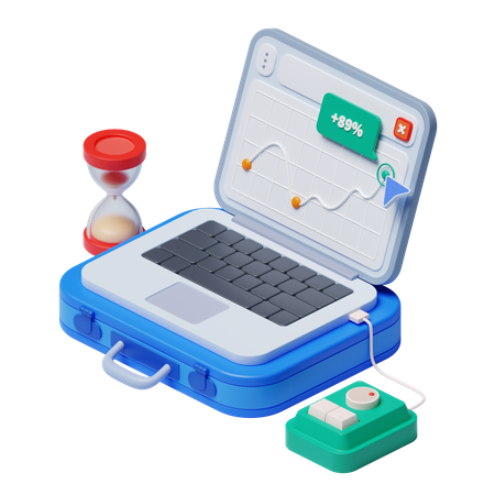 Geschäftsdiagramm  3D Illustration