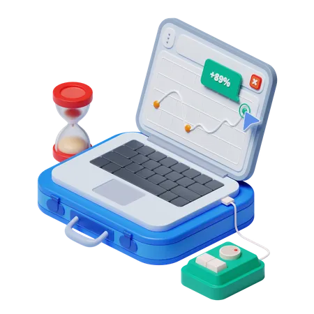 Geschäftsdiagramm  3D Illustration