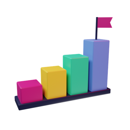 Geschäftserfolg  3D Illustration