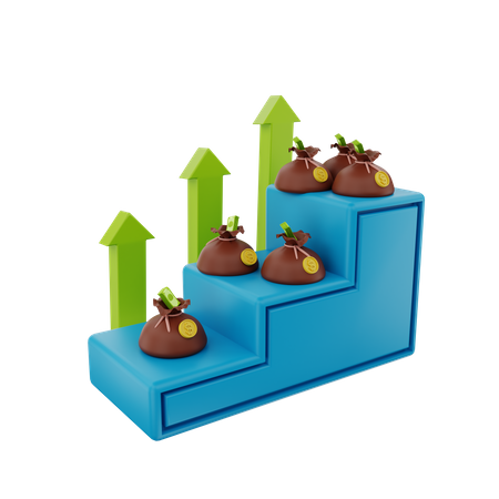 Geschäftsgewinn  3D Illustration