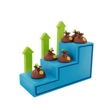 Geschäftsgewinn  3D Illustration