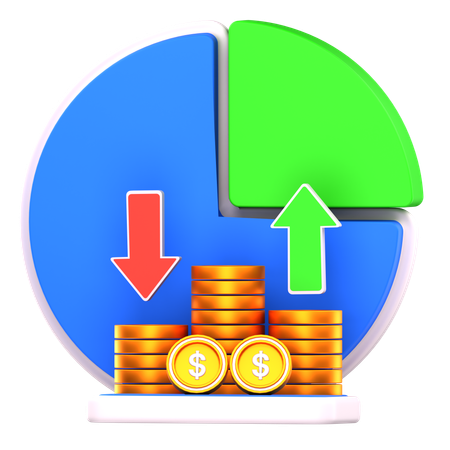 Geschäftsgewinnanalyse  3D Icon