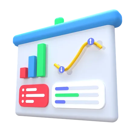 Geschäftsdiagramm  3D Illustration