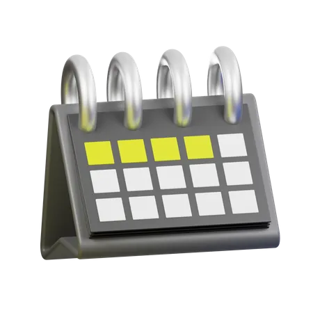 Geschäftskalender  3D Icon