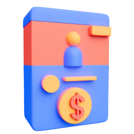 Geschäftskonto  3D Icon
