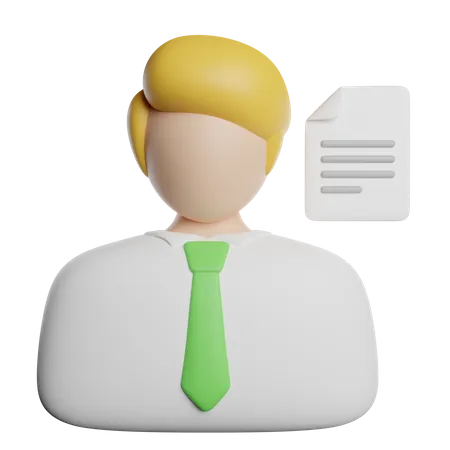 Geschäftsmann  3D Icon