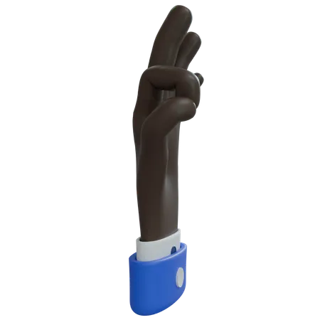 Geschäftsmann hand ok schwarze hand  3D Icon