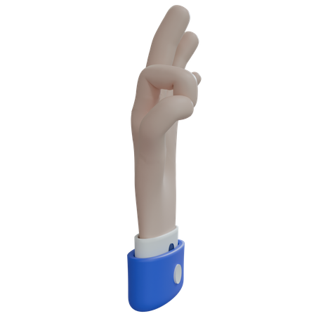 Geschäftsmann hand ok weiße hand  3D Icon