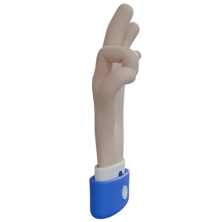 Geschäftsmann hand ok weiße hand  3D Icon