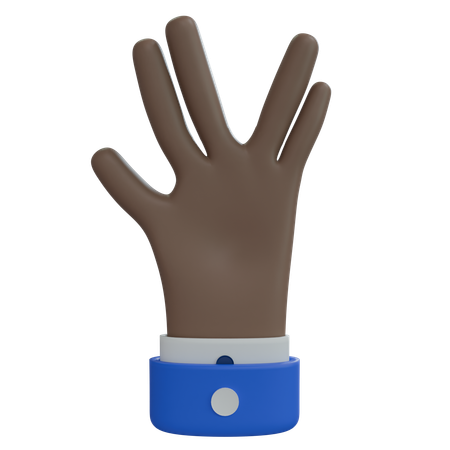 Geschäft mann hand komisch unterzeichnen braune hand  3D Icon