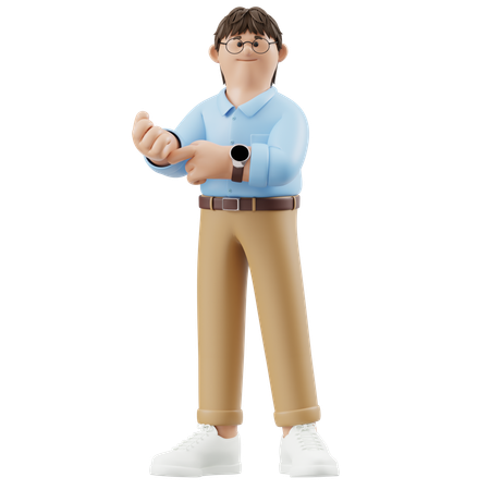 Geschäftsmann repariert Ärmel  3D Illustration
