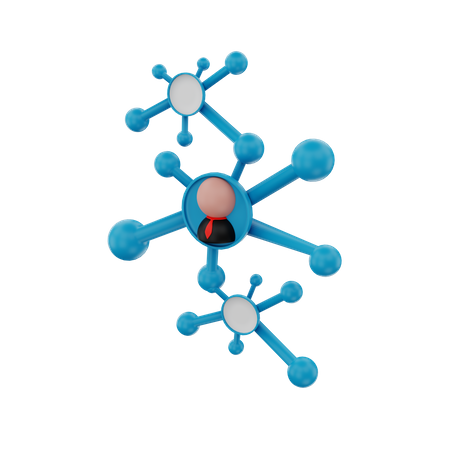 Geschäfts-Netzwerk  3D Illustration