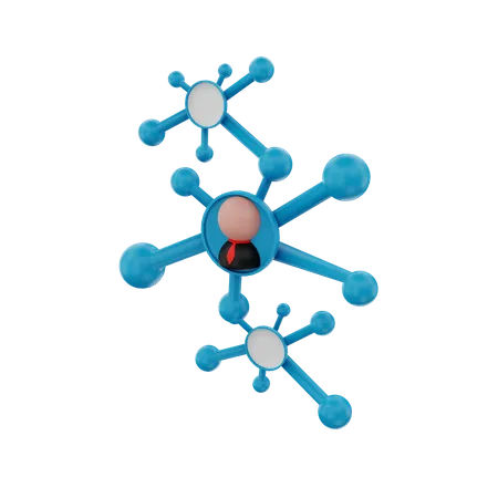 Geschäfts-Netzwerk  3D Illustration